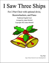 I Saw Three Ships Two-Part choral sheet music cover